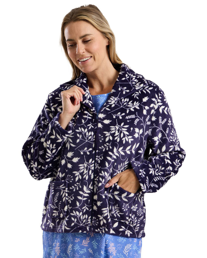 Marlon Womens Claudette Zip Bedjacket