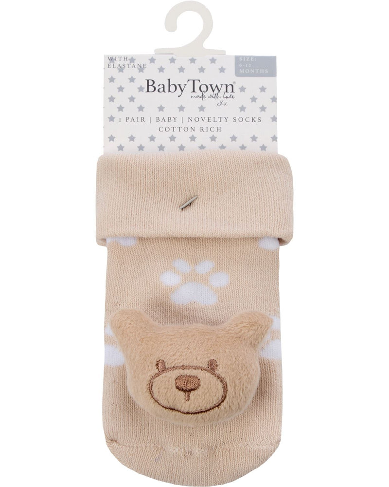 2 Pairs Babies Novelty Terry Socks