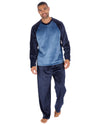 Cargo Bay Mens Polished Fleece Plain Pyjama Set