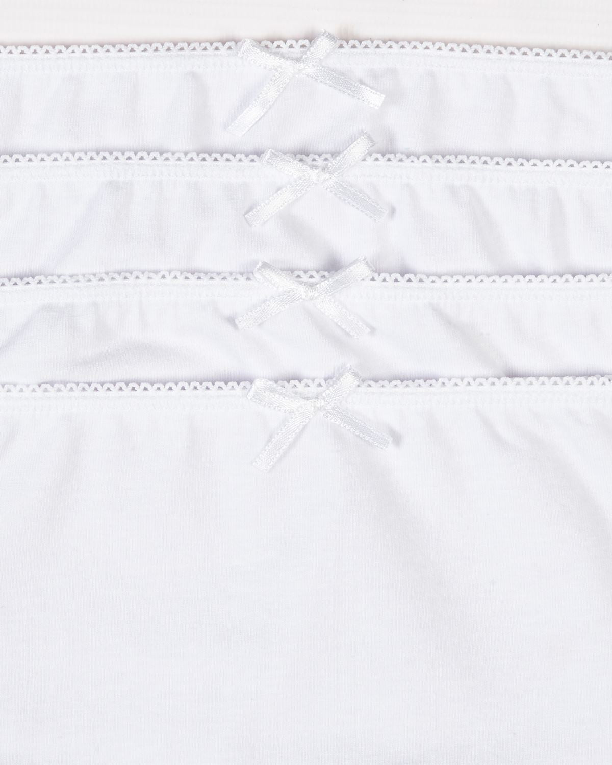 Slenders By Slenderella Womens 4 Pack Cotton Midi Brief