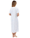 Marlon Womens Sketch Floral 45" Short Sleeve Nightie