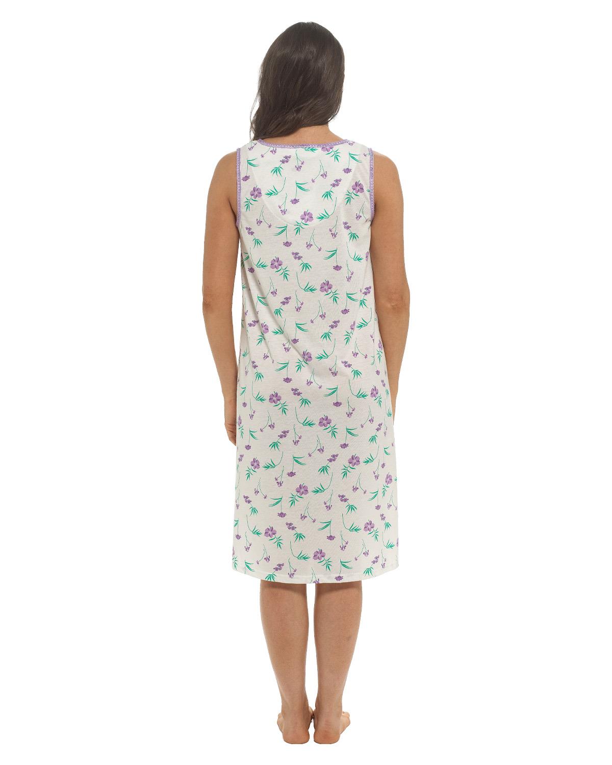 Slumber Hut Womens Sleeveless Floral Nightie