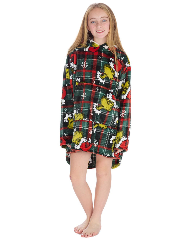 Grinch Matching Family Oversized Fleece Hoodie