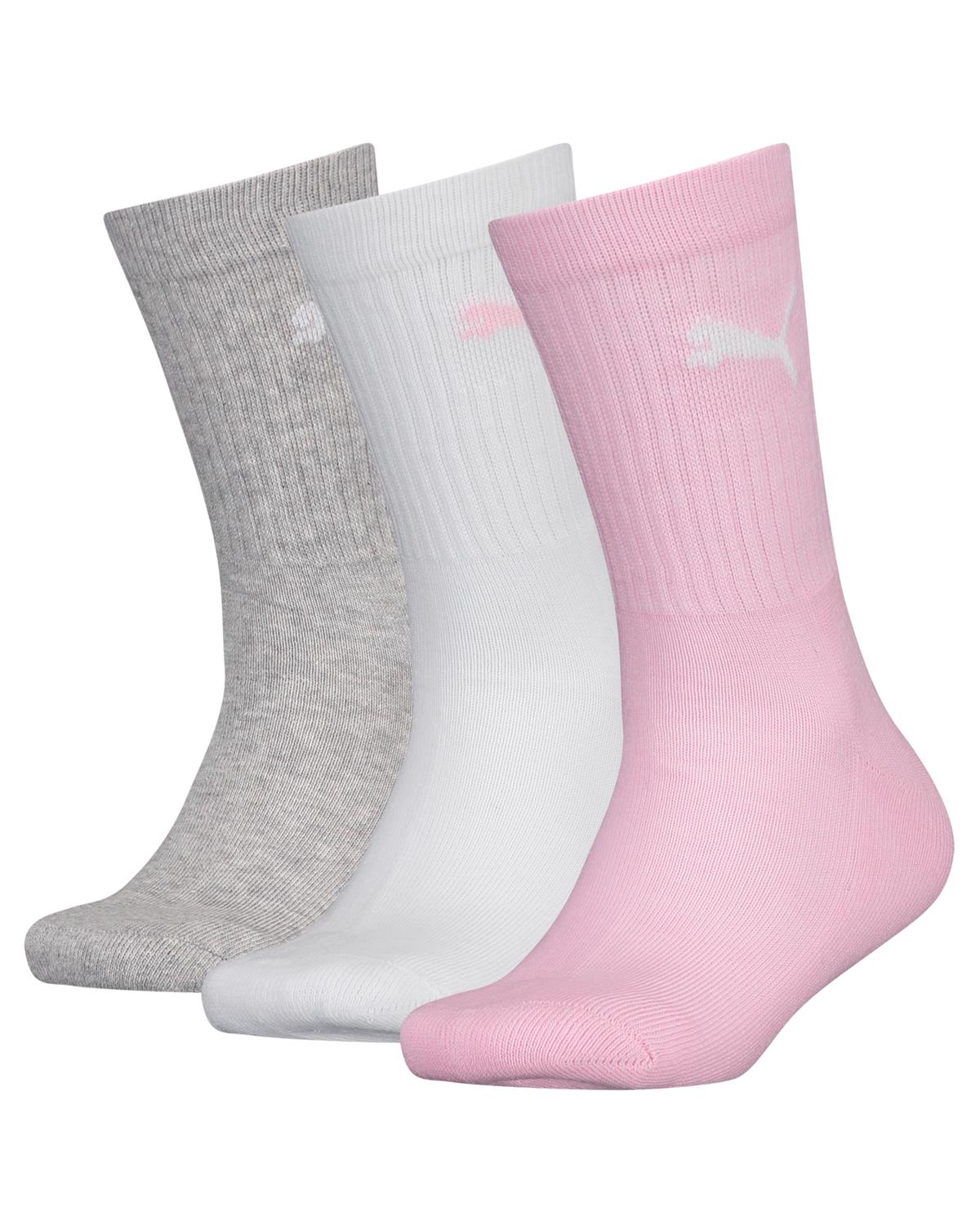 Puma Kids 3 Pack Cotton Crew Socks