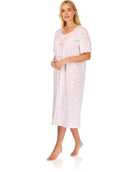 La Marquise Womens 'Vintage Blossoms' Short Sleeve Nightie