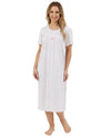 Marlon Womens Harvest Floral 45" Short Sleeve Nightie