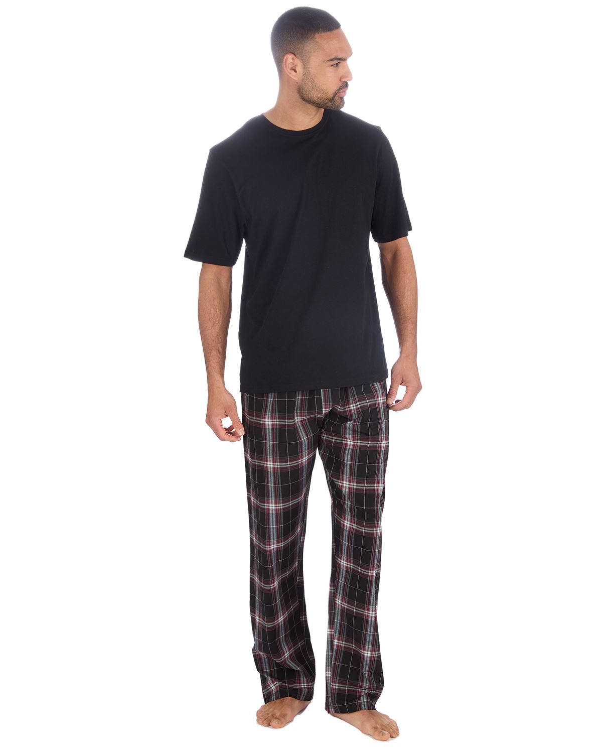 Cargo Bay Mens Short Sleeve Check Pyjamas