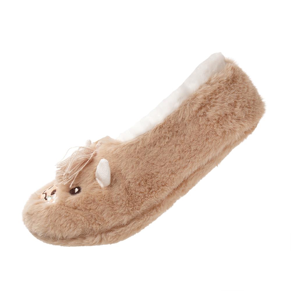 Womens Sherpa Lined Footie Slippers