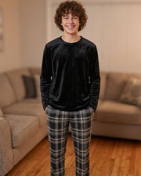Teen Boys Flannel Fleece Pyjama Set