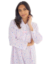 Womens Long Sleeve Woven Poplin Nightie