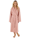 Slenderella Womens Rib Pattern 42" Shawl Collar Wrap