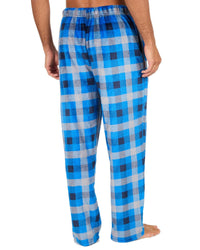 Cargo Bay Mens Polished Fleece Check Lounge Pants