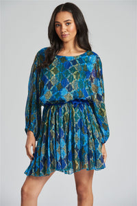South Beach Womens Metallic Mini Dress