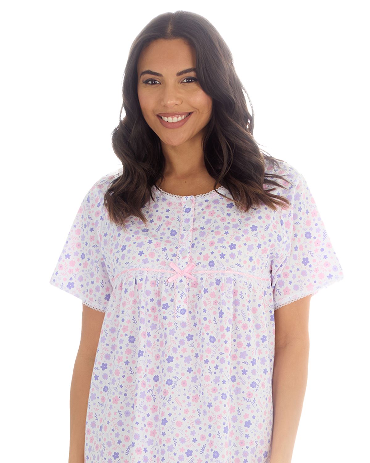 Countess Christie Womens Short Sleeve Woven Nightie