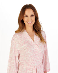 Gaspe Womens Supersoft Leopard Print 42" Kimono Wrap