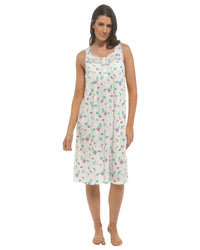 Slumber Hut Womens Sleeveless Floral Nightie