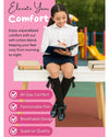 6 Pairs Girls Knee High Socks With Ribbon Bow