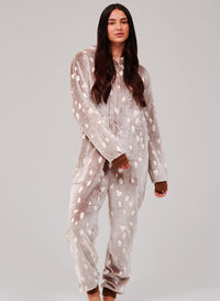 Loungeable Womens Spotty Reindeer Onesie