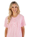 Slenderella Womens 42" Ditsy Floral Jersey Nightdress