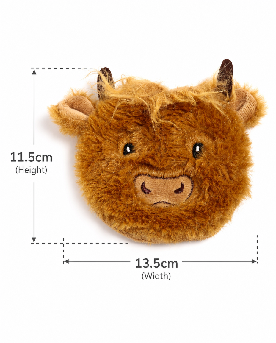 Highland Coo Cow Plush Hand Warmer