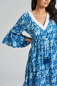 South Dress Womens Frilly Cotton Summer Dress