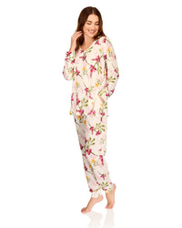 La Marquise Womens 'Berry & Blue' Long Sleeve Pyjamas