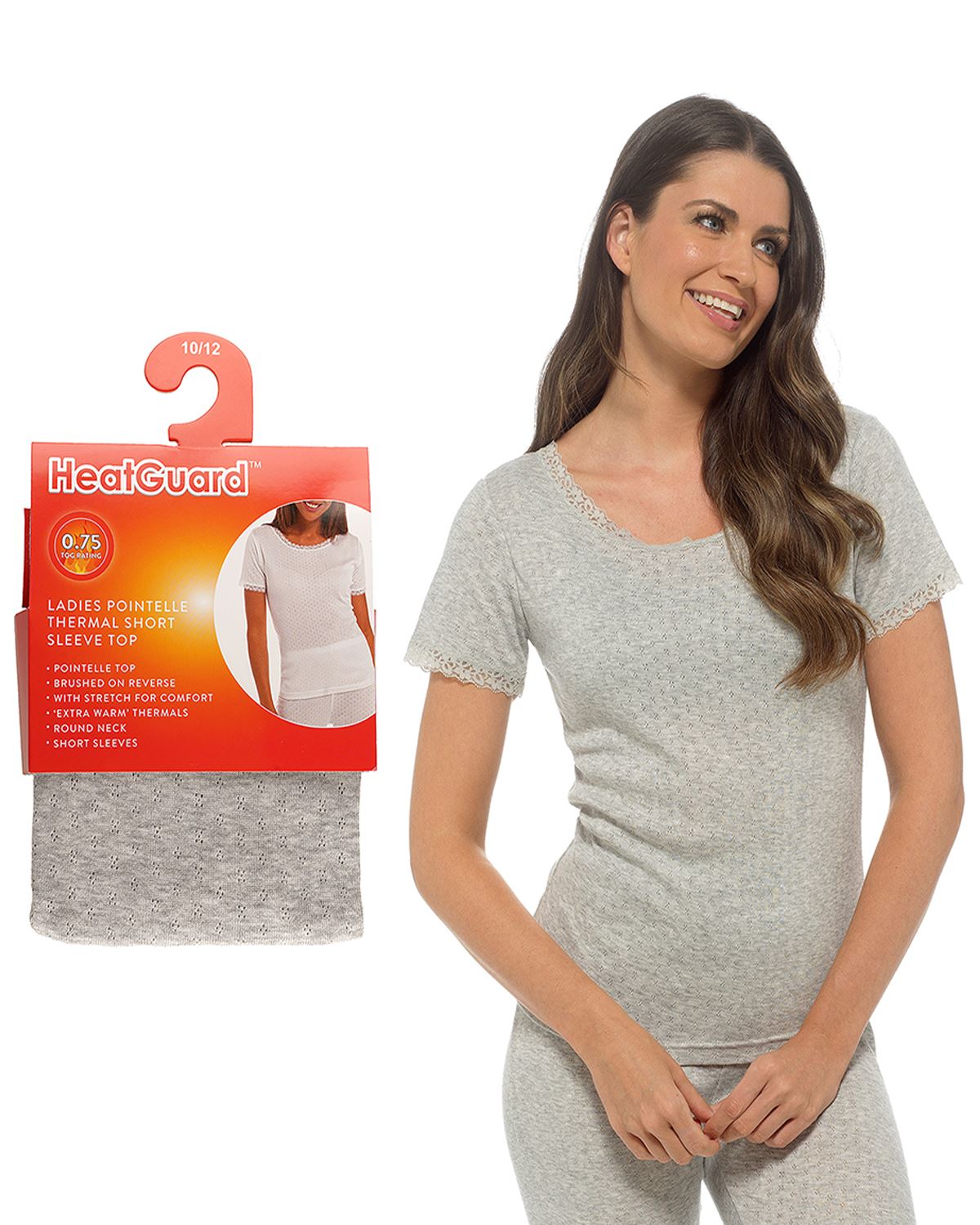 Heatguard Womens Pointelle Thermals - 2 Pack