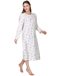 La Marquise Womens 'Florentine' Cuddleknit Long Sleeve Nightie