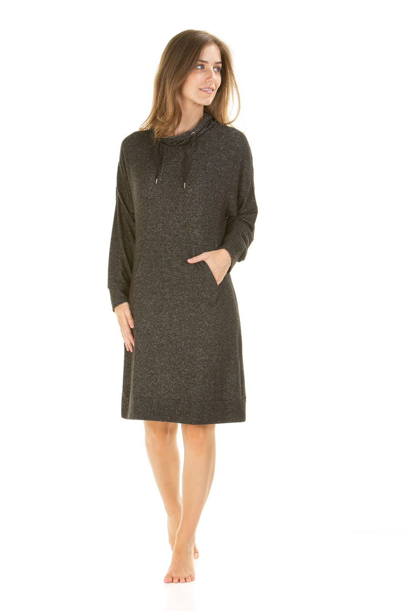 La Marquise Womens Lush Lounge Cloudknit Cowl Neck Nightie