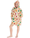 Huggable Unisex Christmas Print Oversized Hoodie