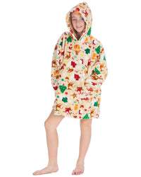 Huggable Unisex Christmas Print Oversized Hoodie