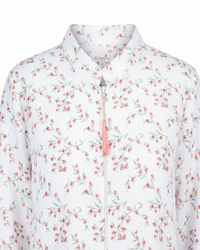 La Marquise Womens 'Moonlit Tulip' Mock Quilt Zip Robe