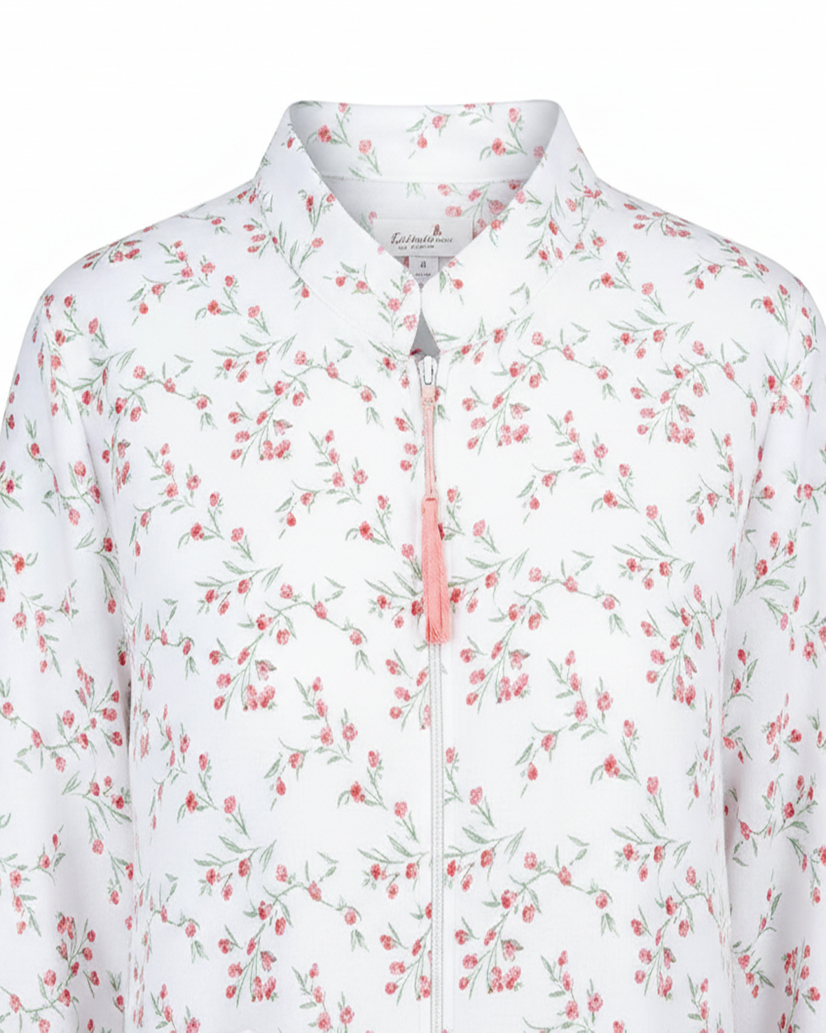 La Marquise Womens 'Moonlit Tulip' Mock Quilt Zip Robe