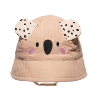 Baby Cotton Embroidered Animal Bucket Hat