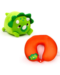 Swapseazzz Dinosaur 2-in-1 Plush Travel Pillow & Toy