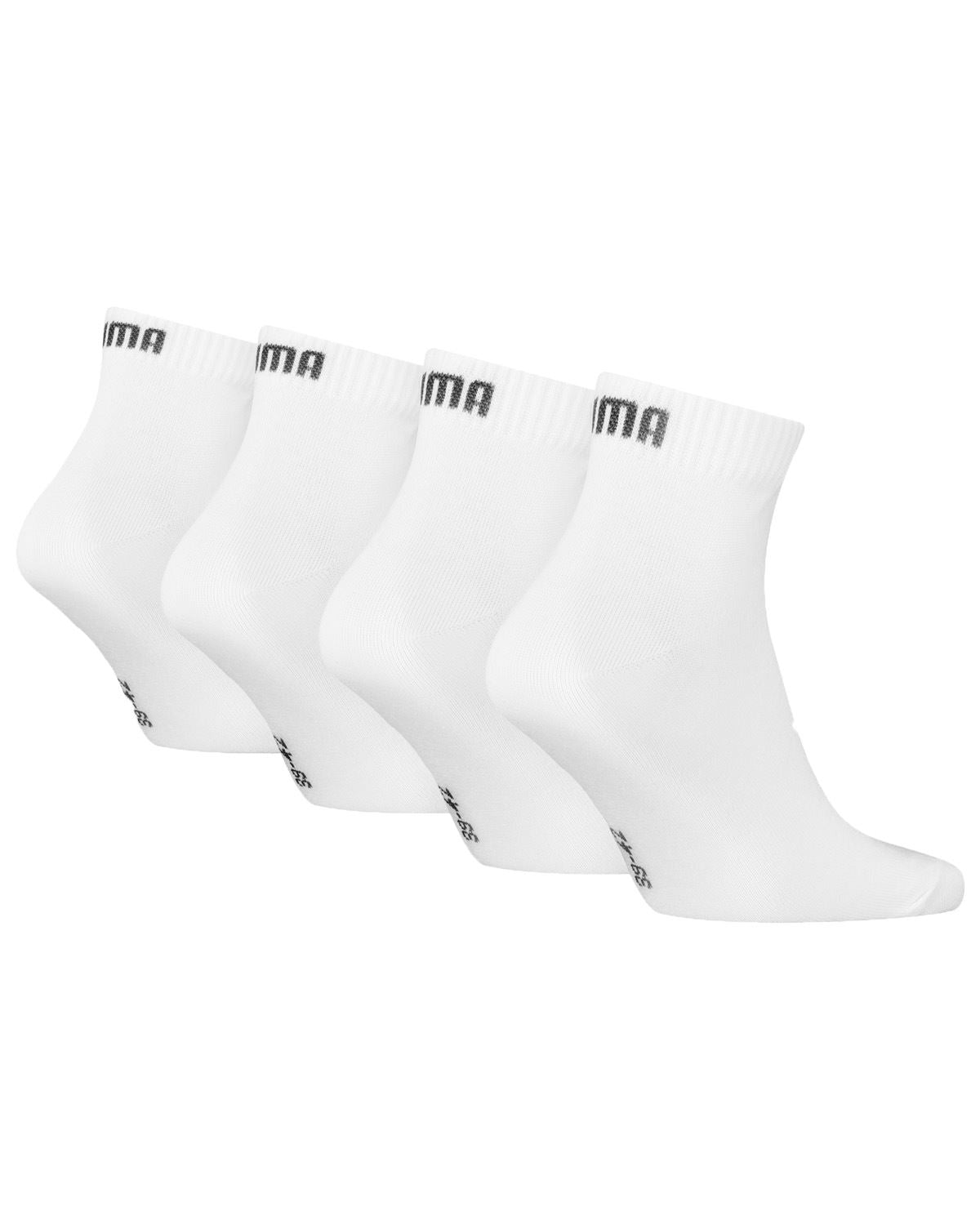 Puma Unisex 4 Pack Quarter Socks