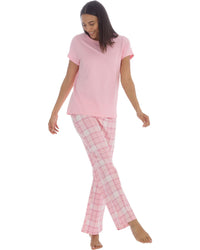 Forever Dreaming Womens Short Sleeve Tee & Long Cotton Pyjamas
