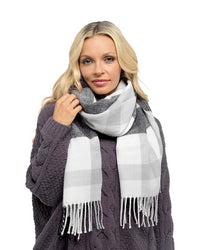 Foxbury Womens Check Plaid Winter Tartan Scarf