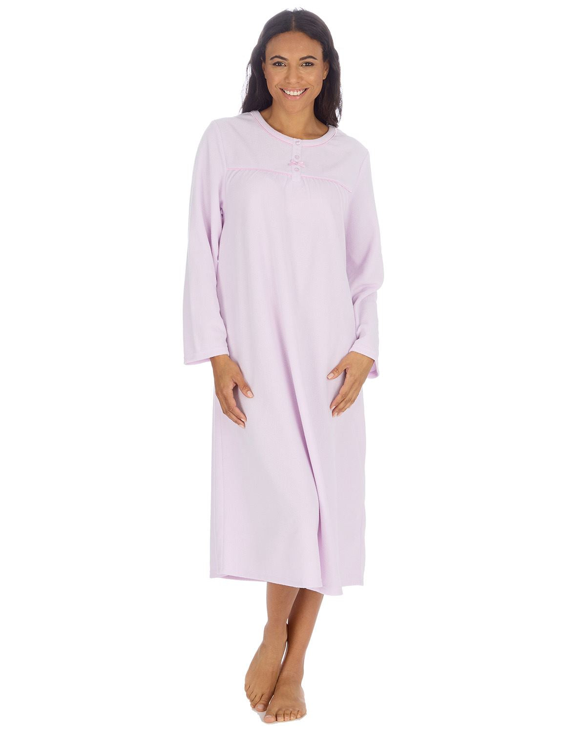 Countess Christie Womens Micro Fleece Long Sleeve Nightie