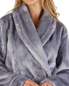 Slenderella Womens Luxury Flannel Fleece 48" Robe