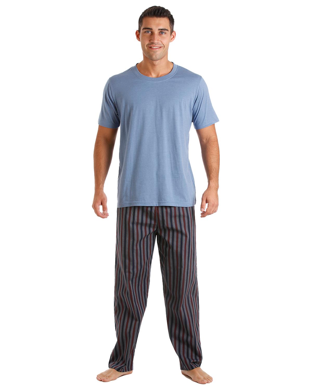 Haigman Mens Cotton Rich Short Sleeve Pyjamas