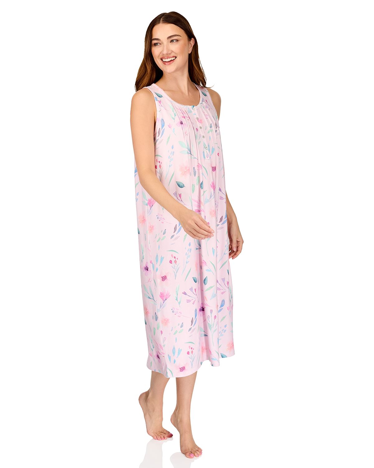 La Marquise Womens 'Watercolours' Sleeveless Nightie