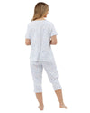 Marlon Womens Harvest Floral Jersey Cropped Pyjamas