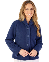 Slenderella Womens Soft Waffle 24" Button Through Bedjacket