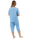 Marlon Womens Dobby Spot Cropped Pyjamas