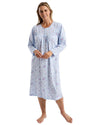 Marlon Womens Bouquet Pastel 45" Long Sleeve Nightdress