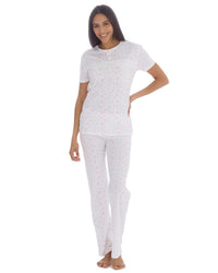 Cottonique Womens Cotton Floral Pyjama Set