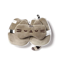 Relaxeazzz Pusheen Cat Plush Travel Pillow & Eye Mask