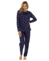 Slumber Hut Womens Jersey Navy Star Pyjamas