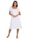 Cottonique Womens Jersey Cotton Short Sleeve Nightie